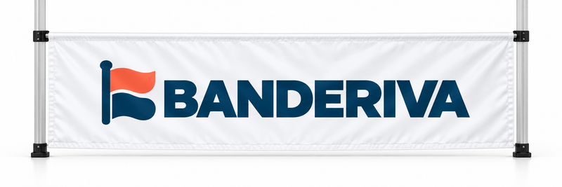 Frontal de mostrador para carpa personalizado con diseño Banderiva