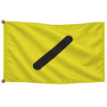 Bandera amarilla para playas personas con daltonismo · Banderiva