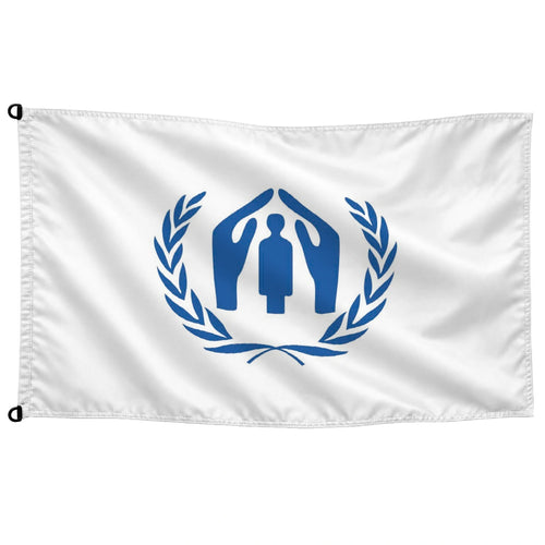 Bandera de mesa de Acnur · Banderiva