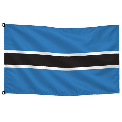 Bandera de Botsuana de despacho — sin escudo · Banderiva