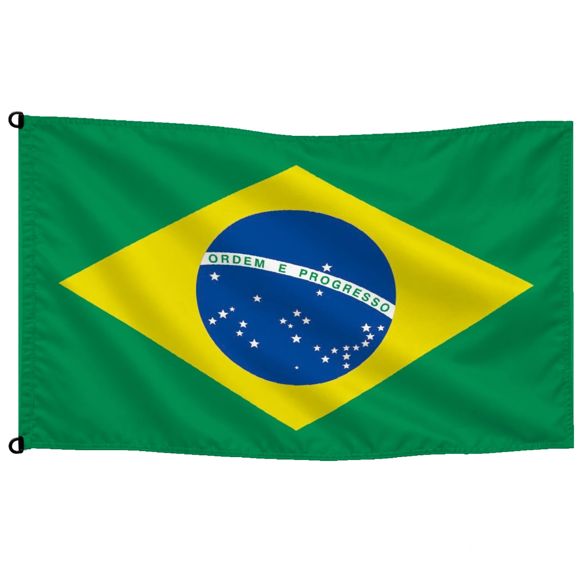 Bandera de Brasil — con escudo