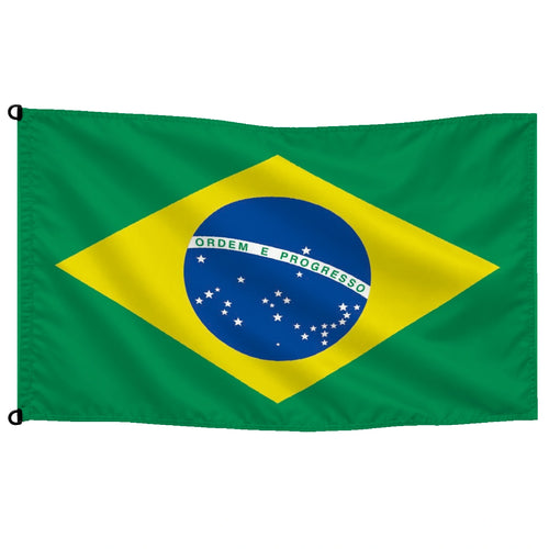 Bandera de Brasil de despacho — con escudo · Banderiva