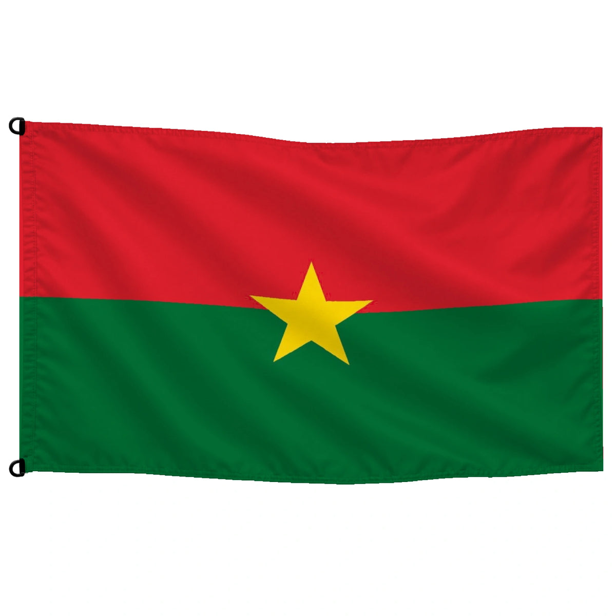 Bandera de Burkina Faso — con escudo