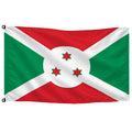 Bandera de Burundi de despacho — con escudo · Banderiva