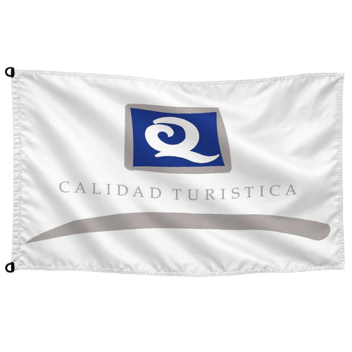 Bandera de mesa de Calidad Turística Q · Banderiva