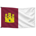 Bandera de Castilla-La Mancha de despacho — con escudo · Banderiva