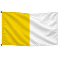 Bandera de Ciudad del Vaticano de despacho — sin escudo · Banderiva