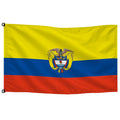 Bandera de Colombia de despacho — con escudo · Banderiva