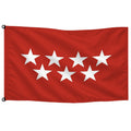 Bandera de Comunidad de Madrid de despacho — sin escudo · Banderiva