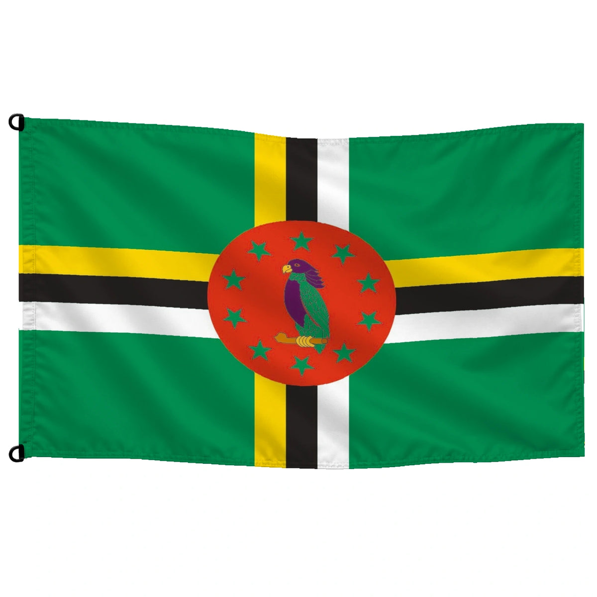 Bandera de Dominica — con escudo