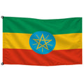 Bandera de Etiopía de despacho — con escudo · Banderiva