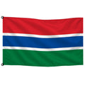 Bandera de Gambia de despacho — sin escudo · Banderiva