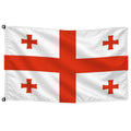Bandera de Georgia de despacho — con escudo · Banderiva