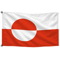 Bandera de Groenlandia de despacho — con escudo · Banderiva