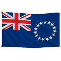 Bandera de Islas Cook de despacho — con escudo · Banderiva