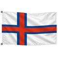 Bandera de Islas Feroe de despacho — con escudo · Banderiva