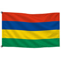 Bandera de Mauricio de despacho — sin escudo · Banderiva
