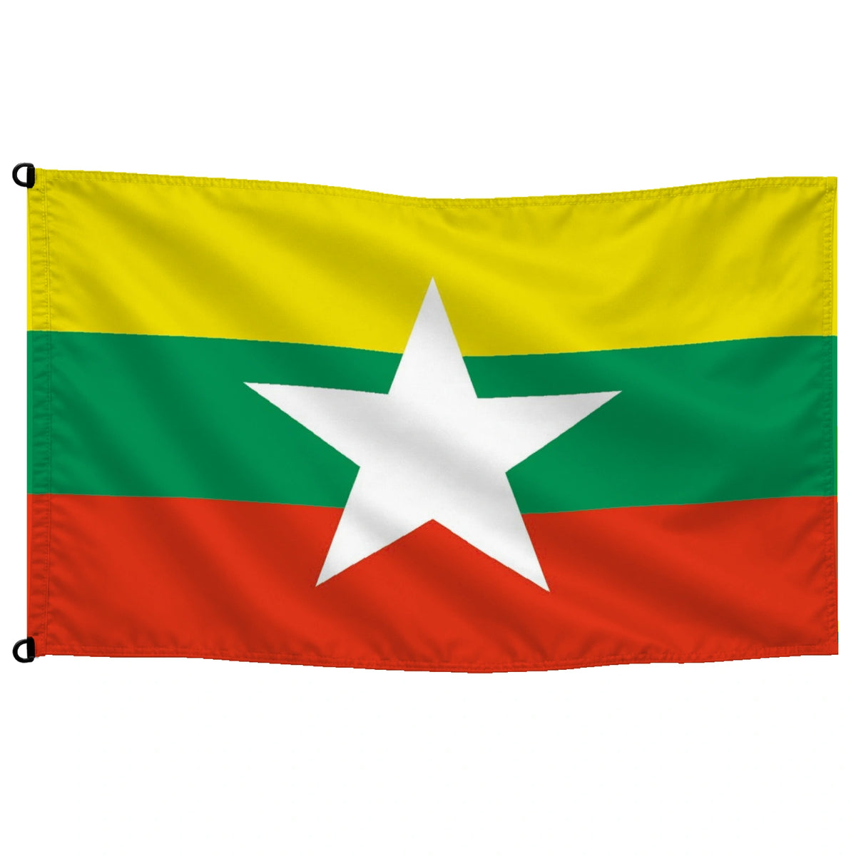 Bandera de Myanmar — con escudo