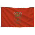 Bandera de Navarra de despacho — con escudo · Banderiva