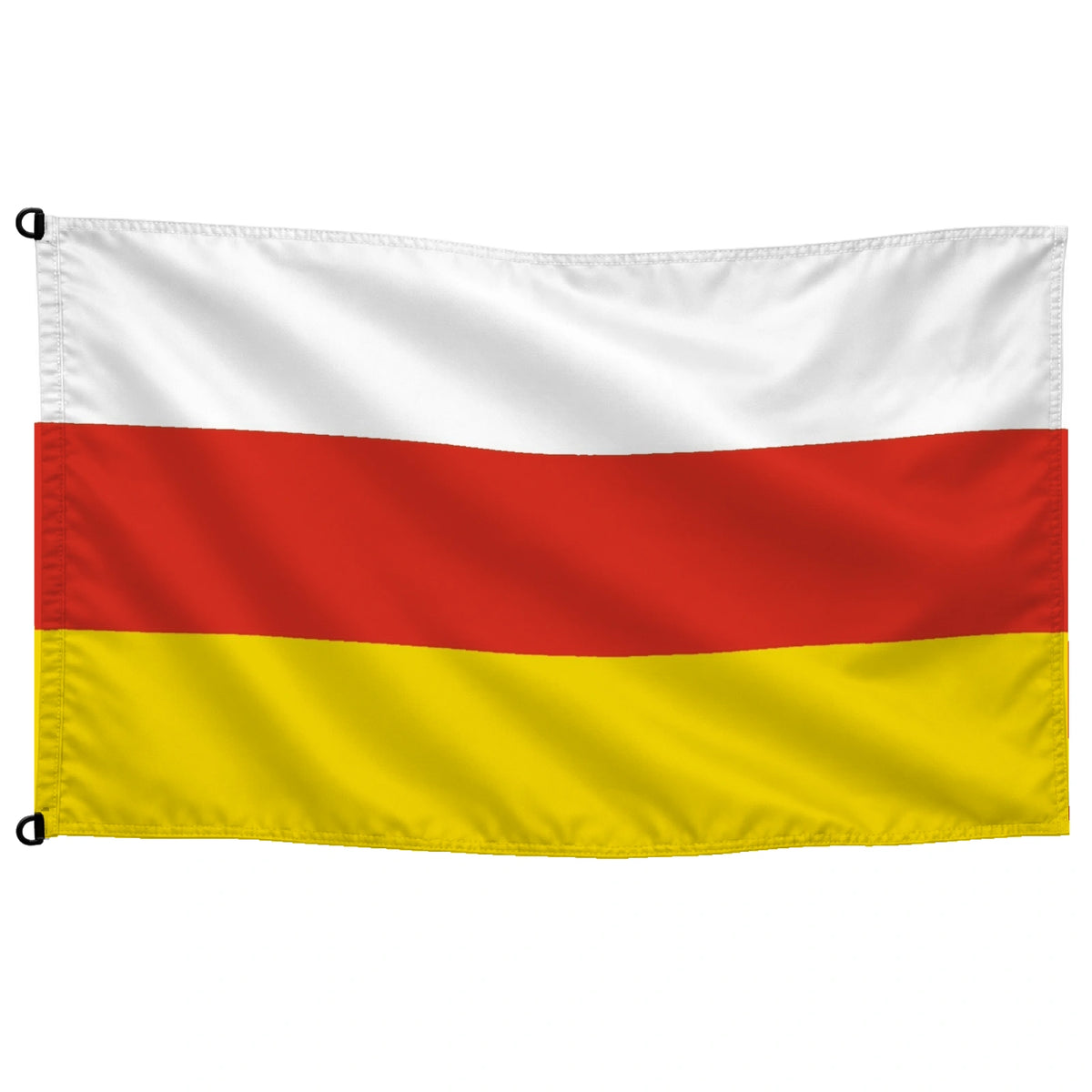 Bandera de Osetia del Sur — con escudo