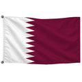 Bandera de Qatar de despacho — con escudo · Banderiva