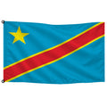 Bandera de República Democrática del Congo de despacho — con escudo · Banderiva