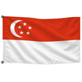 Bandera de Singapur de despacho · Banderiva