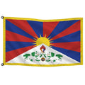 Bandera de mesa de Tibet · Banderiva