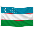 Bandera de Uzbekistán de despacho · Banderiva
