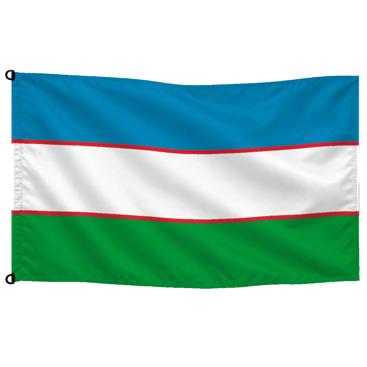 Bandera de Uzbekistán — sin escudo