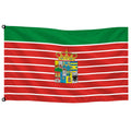 Bandera de despacho de Zamora provincia con escudo · Banderiva