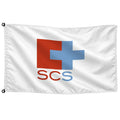 Bandera de mesa del servicio cántabro de salud · Banderiva