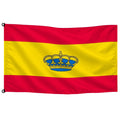 Bandera España naútica con corona · Banderiva