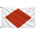 Bandera maritima alfabetica F-FOXTROT · Banderiva