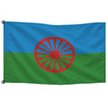 Bandera de mesa Romani-Gitana · Banderiva