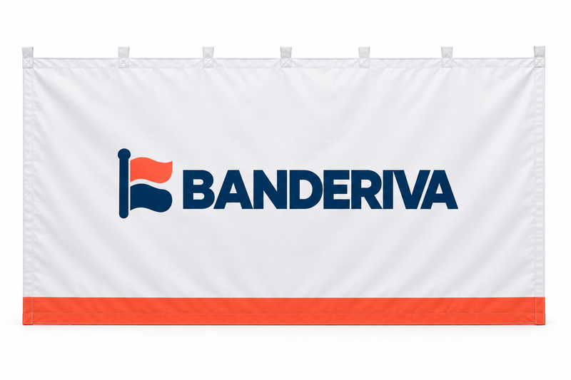 Pared para carpa personalizada con diseño Banderiva