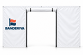 Pared para carpa con puerta personalizada con diseño Banderiva