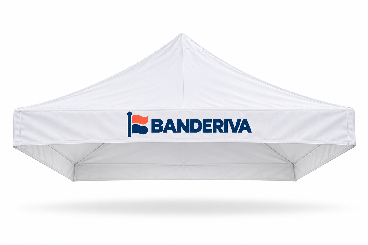 Techo para carpa personalizado de recambio con diseño Banderiva